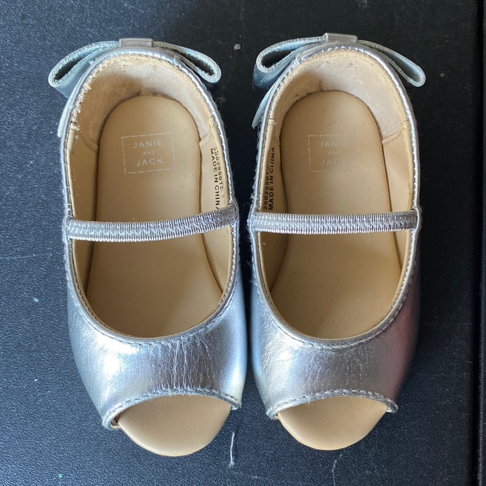 Janie and Jack peep toe flats